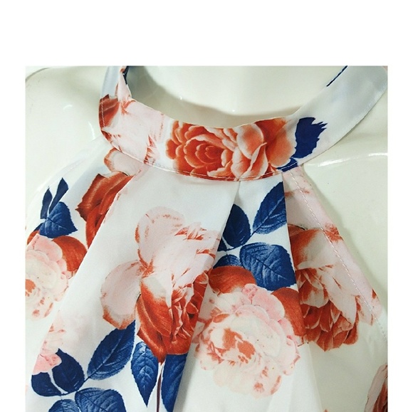 Chiffon Floral Romper - Picture 5 of 6